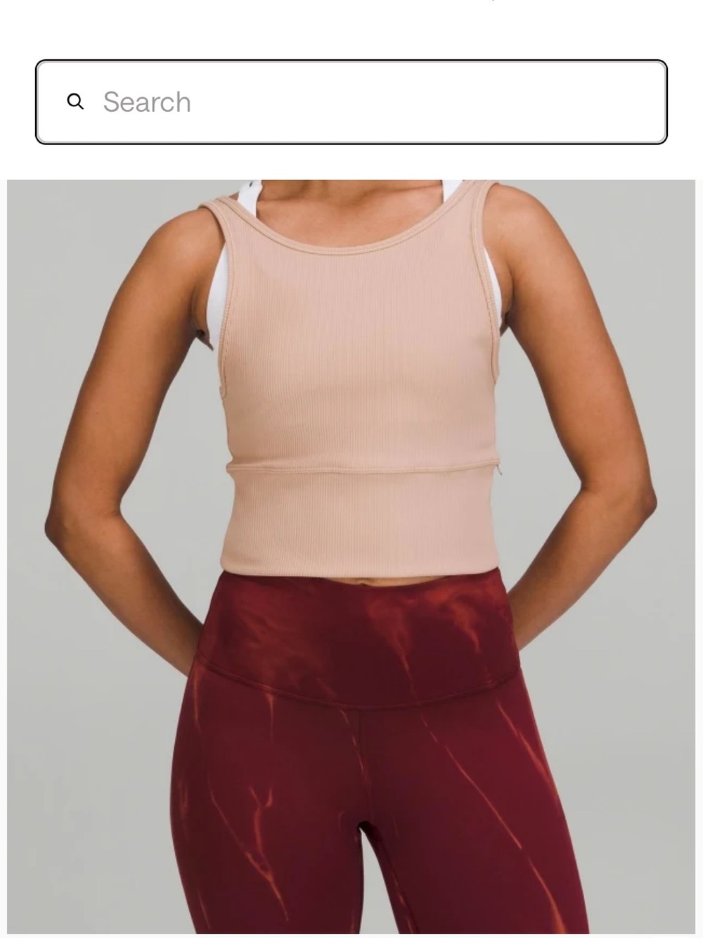 Lululemon Power Pivot Ribbed Tank Top Size O NWOT Double V Athleisure